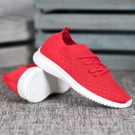 SHELOVET Calzado deportivo calado rojo 2