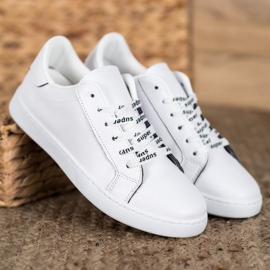 SHELOVET Calzado superdeportivo blanco negro 1