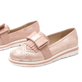 Zapatos rosa mate en la cuña YT-8 rosado 1