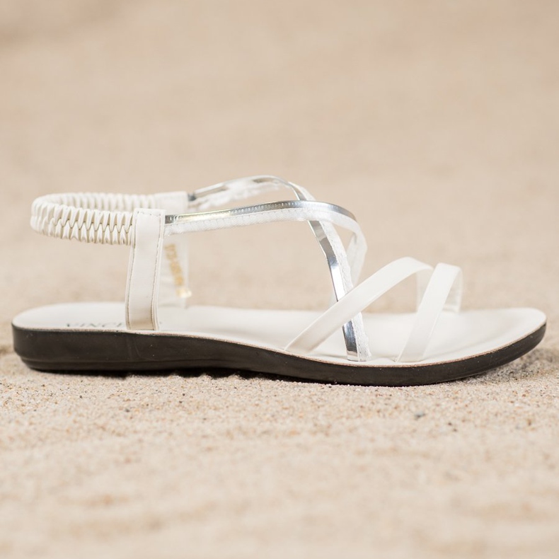 Sandalias sin cordones VINCEZA blanco 2