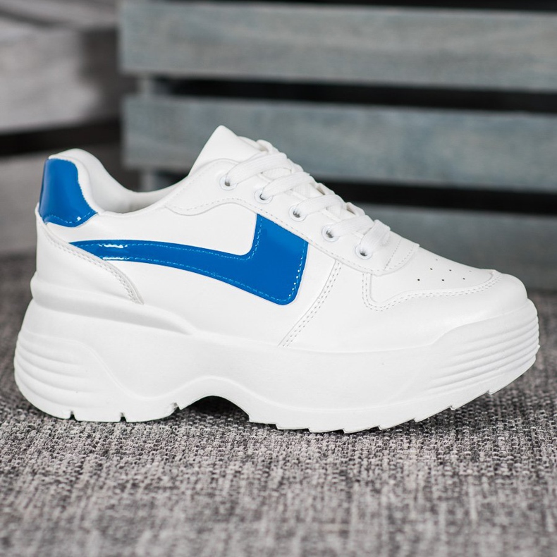 Kylie Zapatillas en la plataforma blanco 1