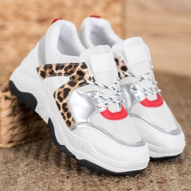 SHELOVET Zapatillas de deporte con cordones de moda blanco 1 SHELOVET Zapatillas de deporte con cordones de moda blanco 1