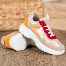 SHELOVET Zapatillas deportivas de gamuza multicolor 2