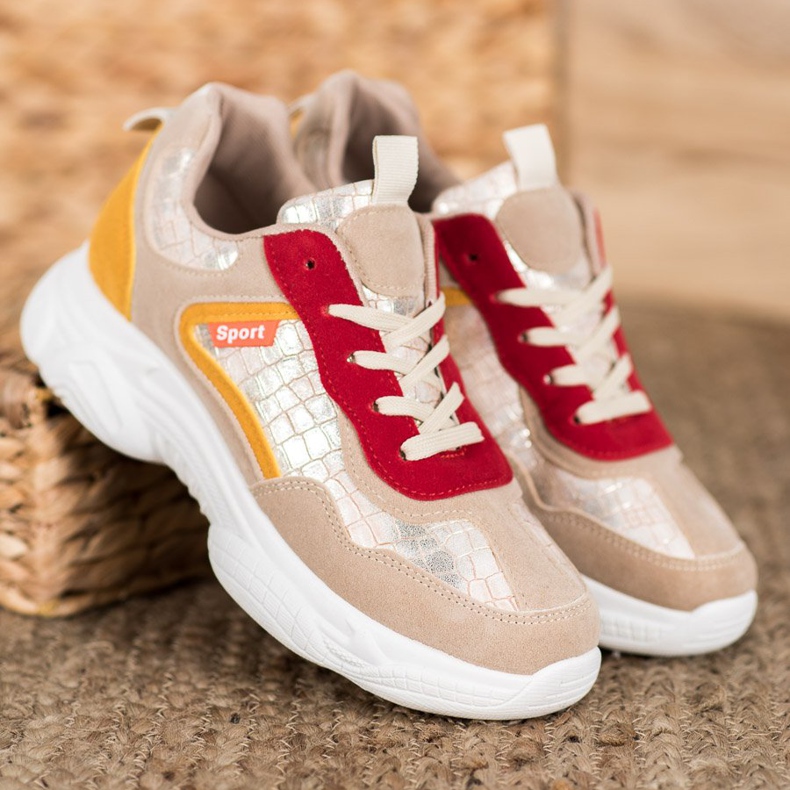 SHELOVET Zapatillas deportivas de gamuza multicolor 1