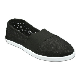 Wishot Zapatillas de zapatillas negras y descuidadas de niñas 44-053 negro 1