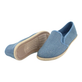 Wishot Alpargatas de mujer con purpurina 32-187 azul 4