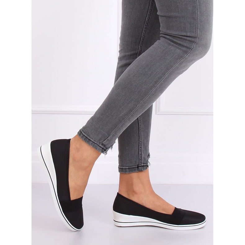 Bailarinas de cuña negras S81B001 Negro 1