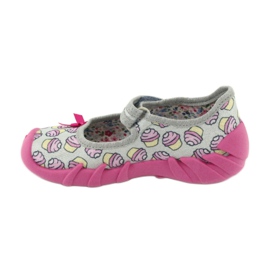 Calzado infantil befado 109P197 rosado gris 2
