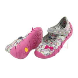 Calzado infantil befado 109P197 rosado gris 4
