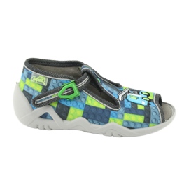 Calzado infantil befado 217P104 azul gris verde 1