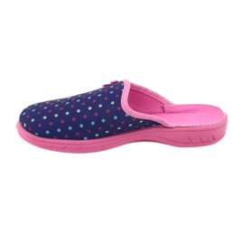 Zapato infantil color befado 707Y408 azul marino rosado 3