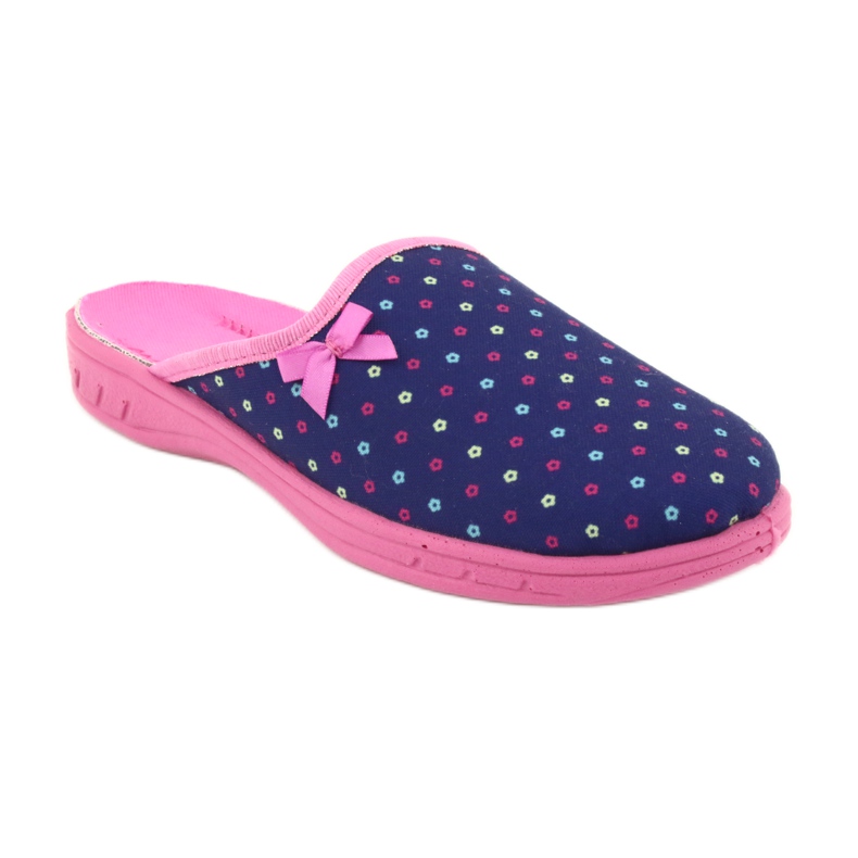 Zapato infantil color befado 707Y408 azul marino rosado 2