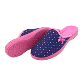 Zapato infantil color befado 707Y408 azul marino rosado 5