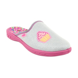 Zapato infantil color befado 707Y407 rosa gris amarillo 2
