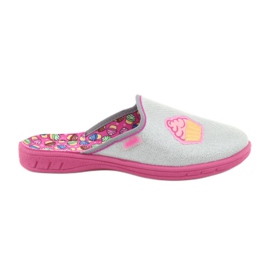 Zapato infantil color befado 707Y407 rosa gris amarillo 1
