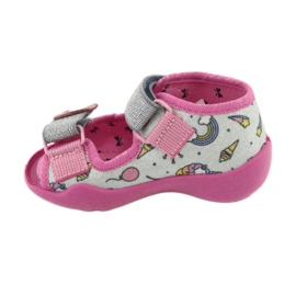Calzado infantil befado 242P100 rosado gris 2