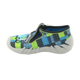 Calzado infantil befado 110P368 azul gris verde 2