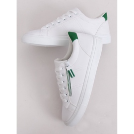 Zapatillas de mujer blancas BY-231 WHITE / GREEN blanco 3