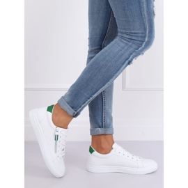 Zapatillas de mujer blancas BY-231 WHITE / GREEN blanco 1