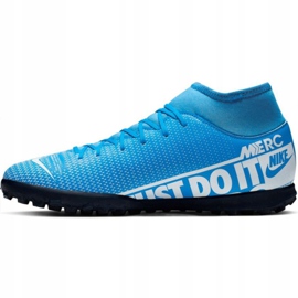 Zapatillas de fútbol Nike Mercurial Superfly 7 Club M Tf AT7980 414 multicolor azul 2