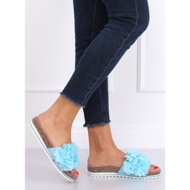 Pantuflas Flower Power azul BG47P LT.BLUE 1