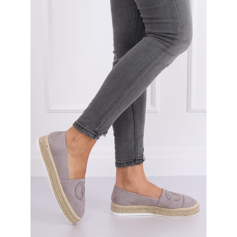 Alpargatas grises para mujer T341P Gris 1 Alpargatas grises para mujer T341P Gris 1