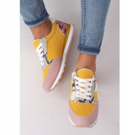 Zapatillas deportivas de mujer BL203 Amarillo multicolor 4