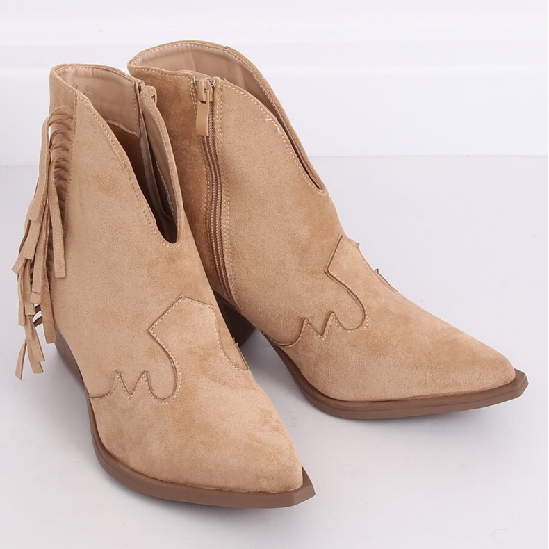 Botas de vaquero beige para mujer NC999 Beige 2