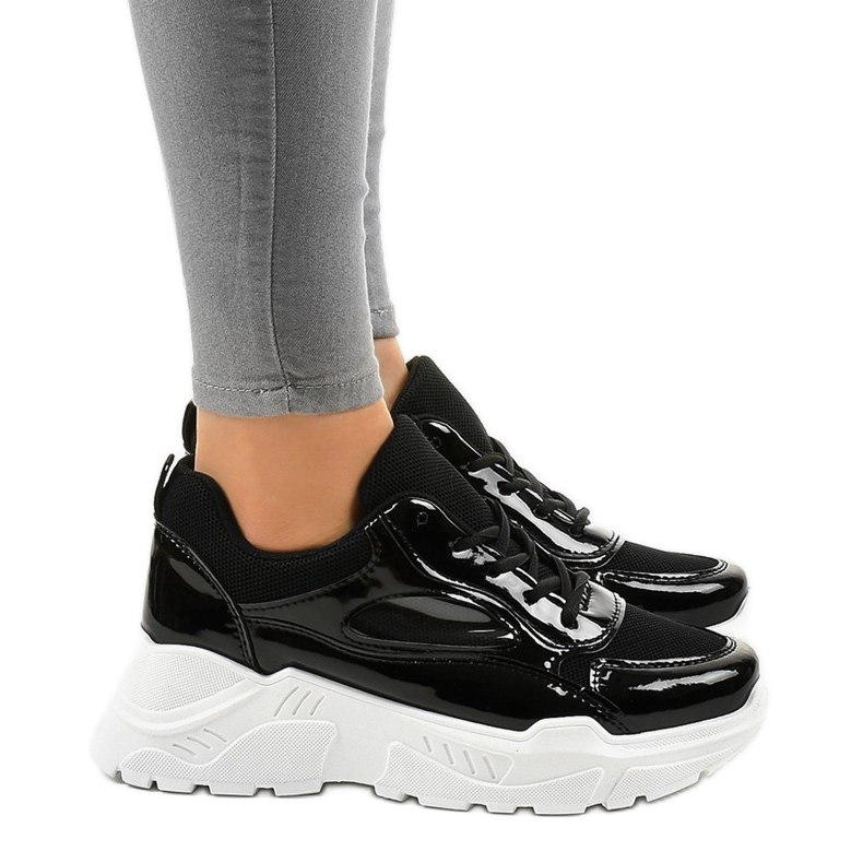 Zapatos deportivos negros de moda MS381E 1