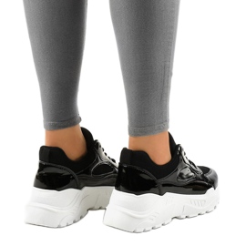 Zapatos deportivos negros de moda MS381E 2