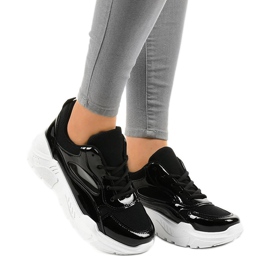 Zapatos deportivos negros de moda MS381E 3