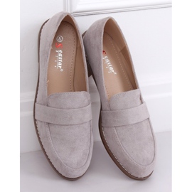 Gris Mocasines grises de mujer T366P Gris 4