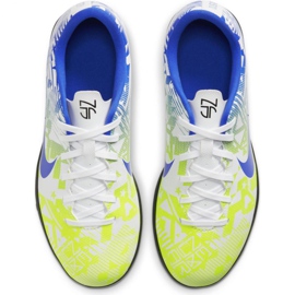 Zapatos de fútbol Nike Mercurial Vapor 13 Club Njr Tf Jr CV9353 104 blanco multicolor 1