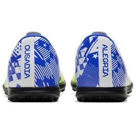 Zapatos de fútbol Nike Mercurial Vapor 13 Club Njr Tf Jr CV9353 104 blanco multicolor 4