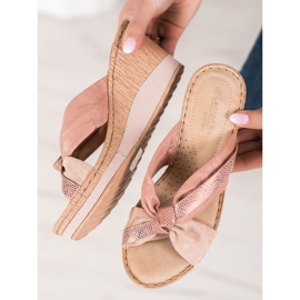 Sandalias de cuña VINCEZA rosado 1