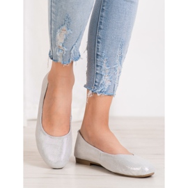 Bailarinas VINCEZA de piel gris 4
