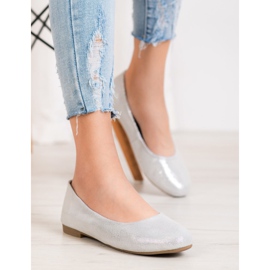 Bailarinas VINCEZA de piel gris 7