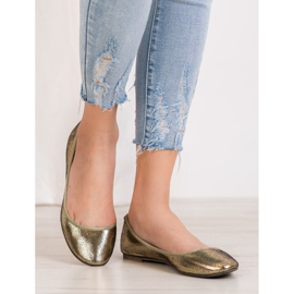 SHELOVET Bailarinas brillantes dorado 1