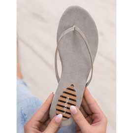SHELOVET Chanclas clásicas gris 6