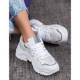 SHELOVET Zapatillas ligeras blanco 3