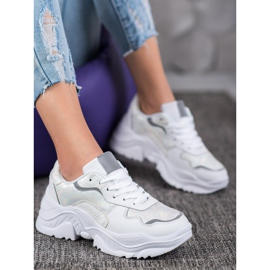 SHELOVET Zapatillas ligeras blanco 4