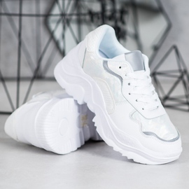 SHELOVET Zapatillas ligeras blanco 2