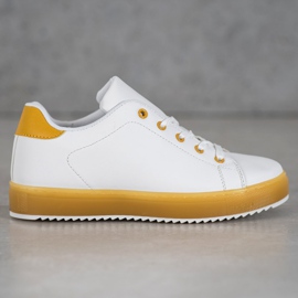 SHELOVET Zapatos con suela colorida blanco 1