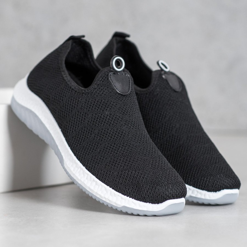 Diamantique Calzado deportivo sin cordones negro 1