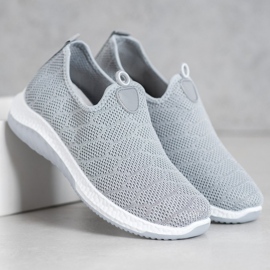 Diamantique Calzado deportivo sin cordones gris 2