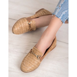 Seastar Mocasines de paja beige marrón 5