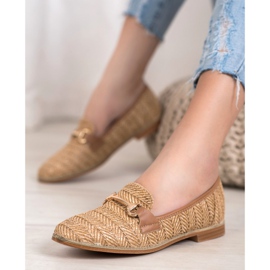 Seastar Mocasines de paja beige marrón 4