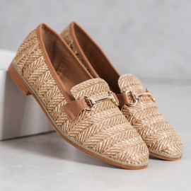 Seastar Mocasines de paja beige marrón 3