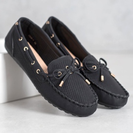 Diamantique Mocasines de piel ecológica negro 3