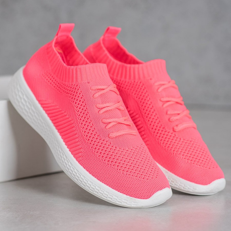 Zapatos deportivos de neón rosa 1